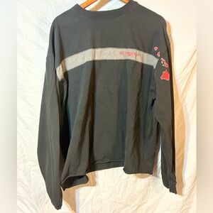 Honolua Surf co. Black and Gray Long Sleeve Shirt